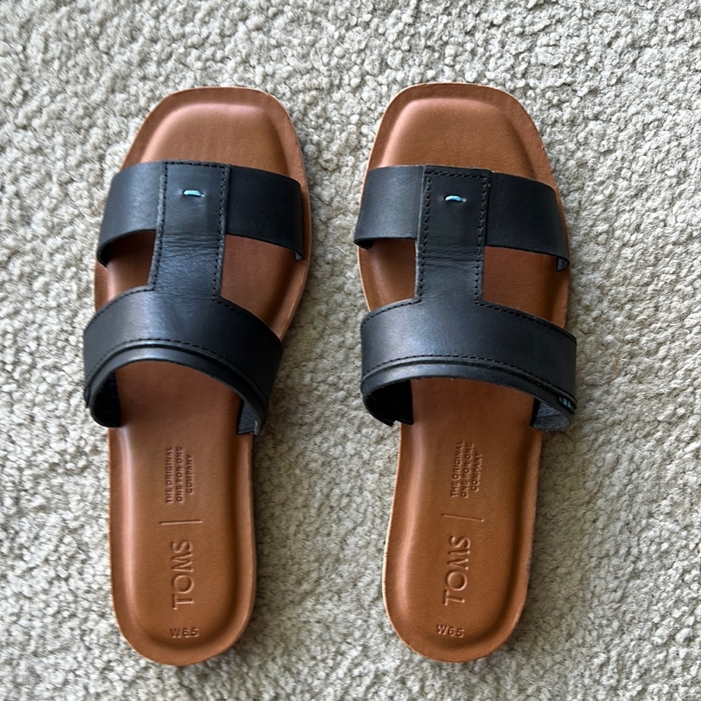 Toms Black Seacliff Women Sandals